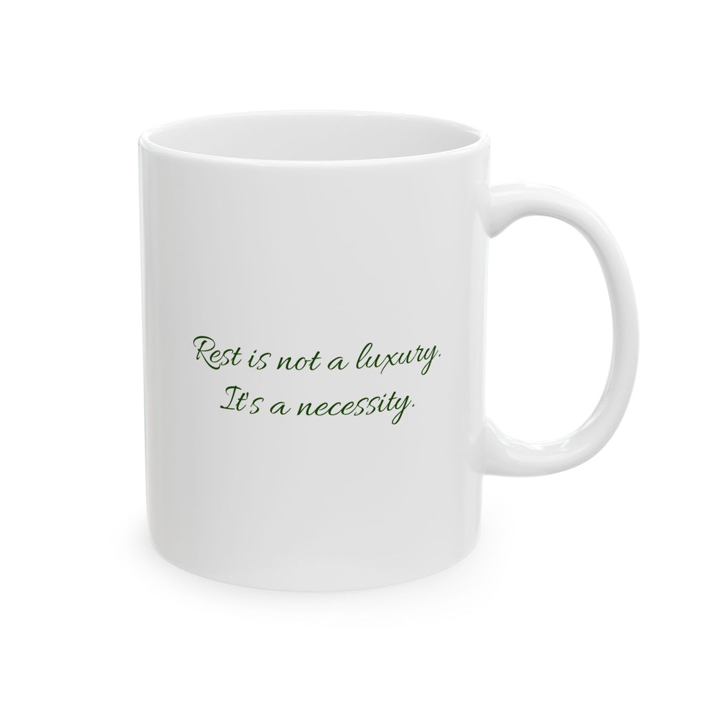 Abide & Rest Ceramic Mug — Your Daily Reminder