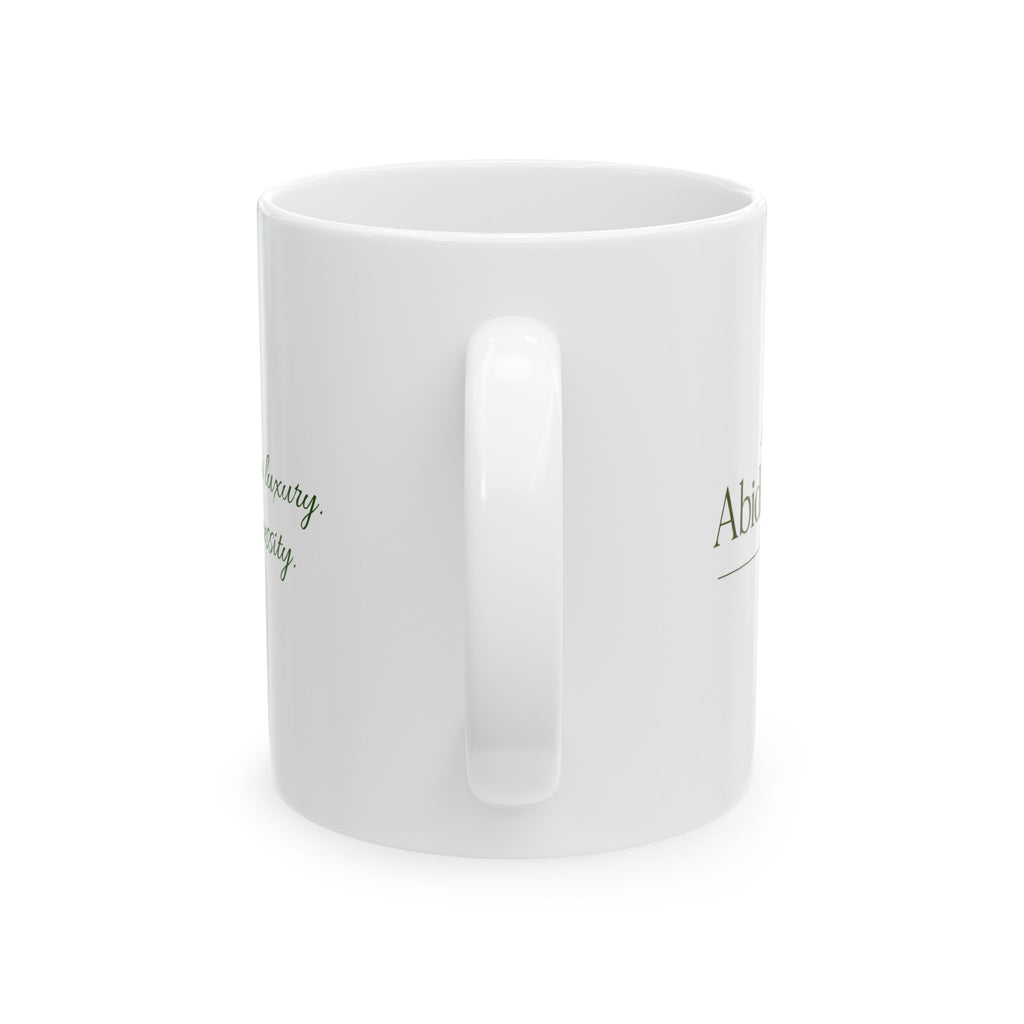 Abide & Rest Ceramic Mug — Your Daily Reminder