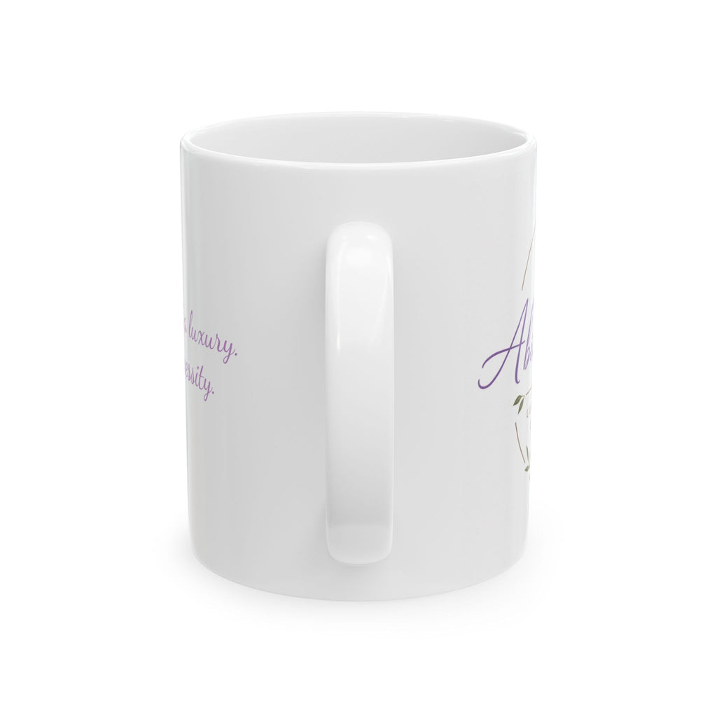 Abide & Rest Lavender Mug | Ceramic Inspirational Coffee Cup