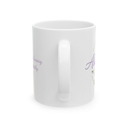 Abide & Rest Lavender Mug | Ceramic Inspirational Coffee Cup