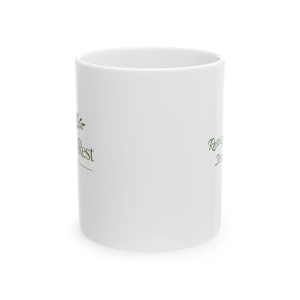 Abide & Rest Ceramic Mug — Your Daily Reminder