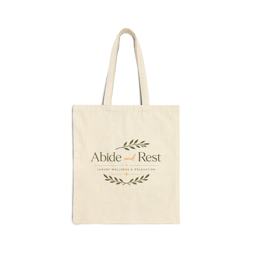 Abide & Rest Luxury Canvas Tote — Carry Your Calm