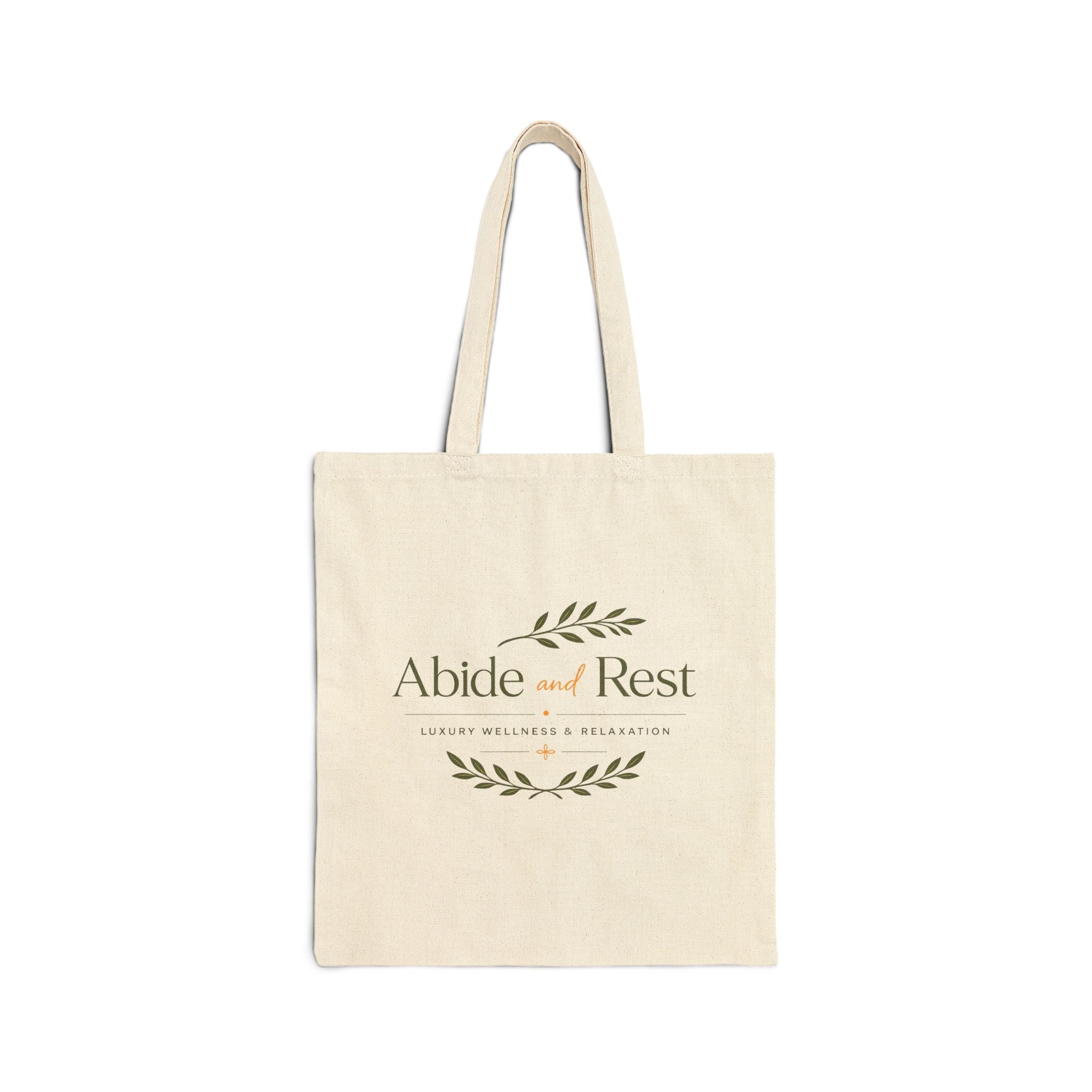 Abide & Rest Luxury Canvas Tote — Carry Your Calm